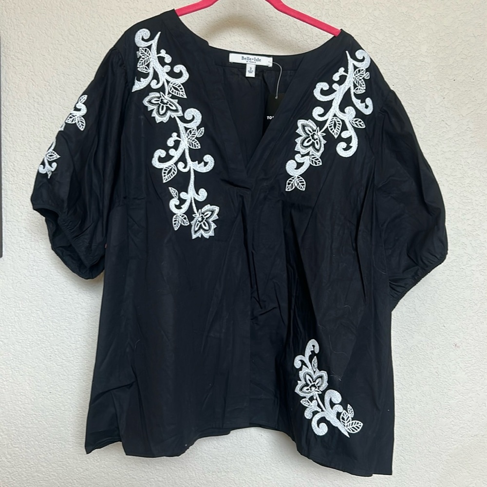 🖤 Torrid Bella Isle Black Floral Top – Size 3 (NWT) 🖤